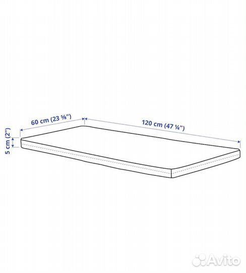 Матрас детский IKEA 60*120
