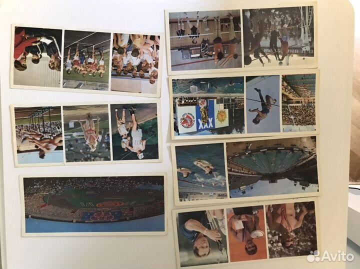 Фотокарточки открытки олимпийские игры СССР ретро