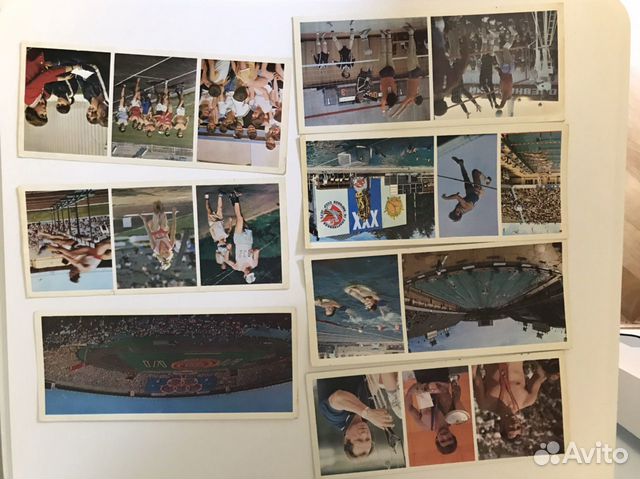 Фотокарточки открытки олимпийские игры СССР ретро
