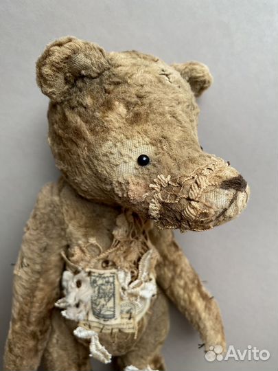 Тедди медведь плюшевый в винтажном стиле