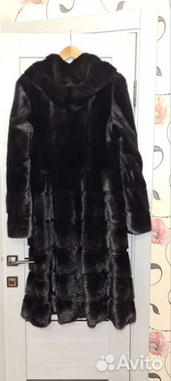 Шуба норковая с капюшоном 44 46