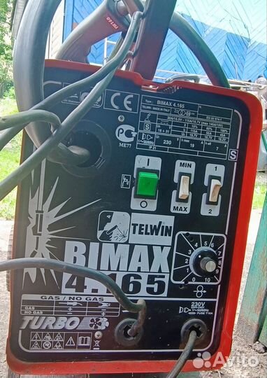 Сварочный полуавтомат telwin bimax 4.165 turbo