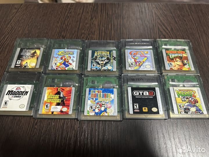 Оригинальные картриджи для game boy