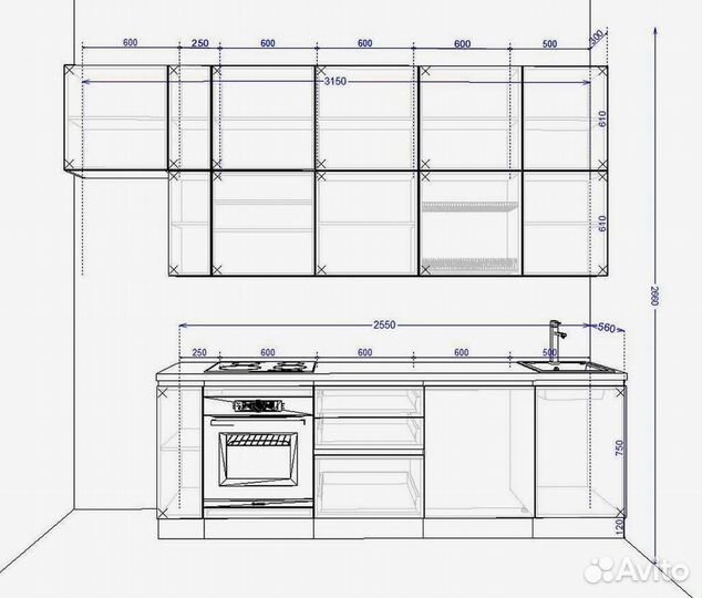 Кухонный гарнитрур напрямую от производителя