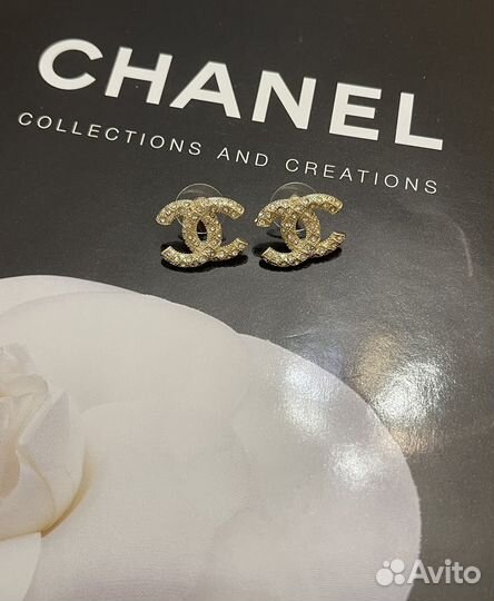 Серьги chanel винтаж