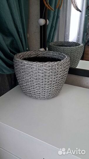 Кашпо из ротанга 12 литров
