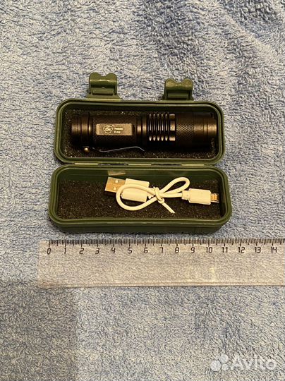 Фонарик светодиодный аккумуляторный