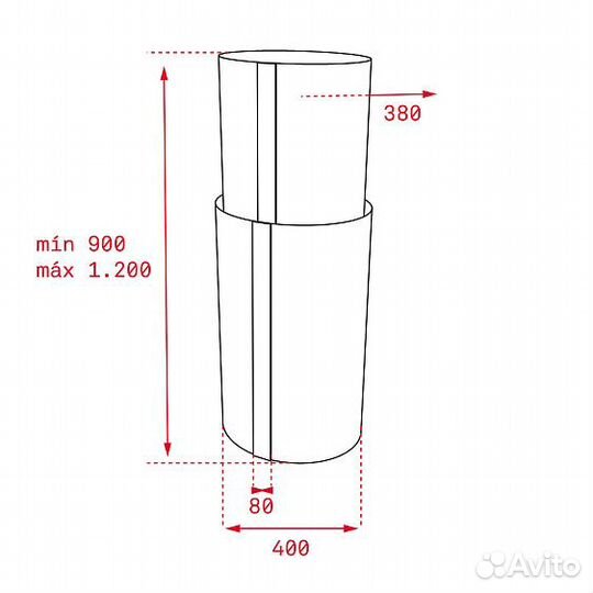 Вытяжка teka CC 485 black-SS (40480330)