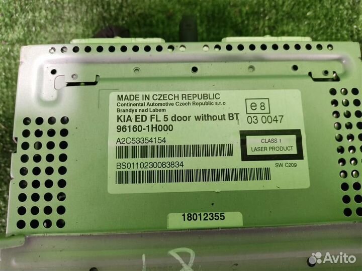 Магнитола KIA ceed (ED) 2010