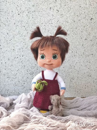 Кукла Маша вязанная
