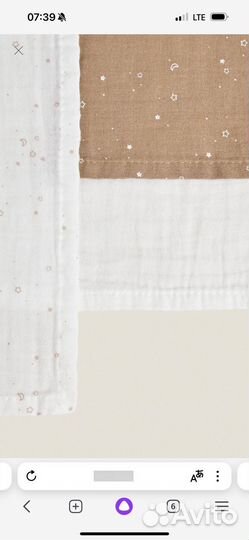 Пеленки муслиновые Zara Home новые