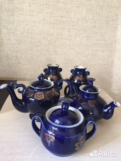 Чайная кобальтовая посуда Бронницы, Довбыш