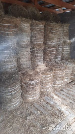 Сено для мульчирования в мини рулонах 2023 г