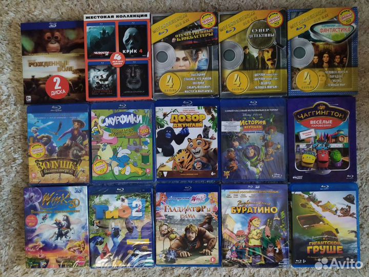 Blu ray диски фильмы лицензия. обновлен 16.05.2022