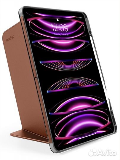 Чехол для iPad Pro 12.9 Tomtoc Tri-use Folio Brown