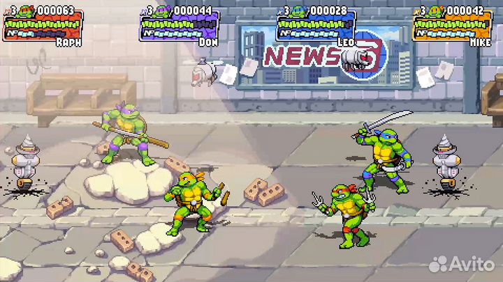 Teenage Mutant Ninja Turtles Shredders Revenge NSW