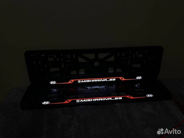 Номерная рамка с вашим логотипом