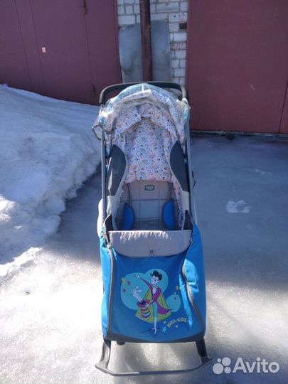 Детские санки коляска бу