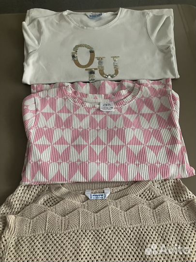 Пакетом вещи на девочку, р.140-146