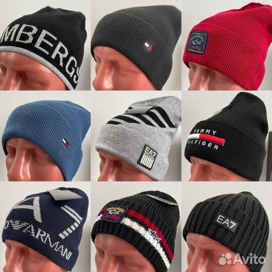 Шапки Paul Shark, Tommy Hilfiger, Armani, Nike