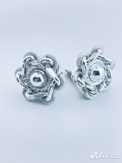 Клипсы винтажные Western Germani цветок 70гг США К