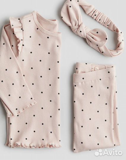 Костюм/комплект на девочку в рубчик H&M 80, 86,92