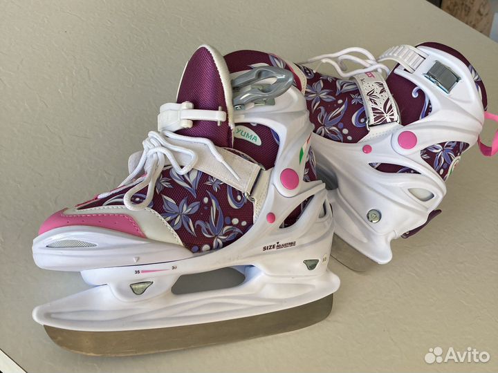 Коньки детские раздвижные 30-35
