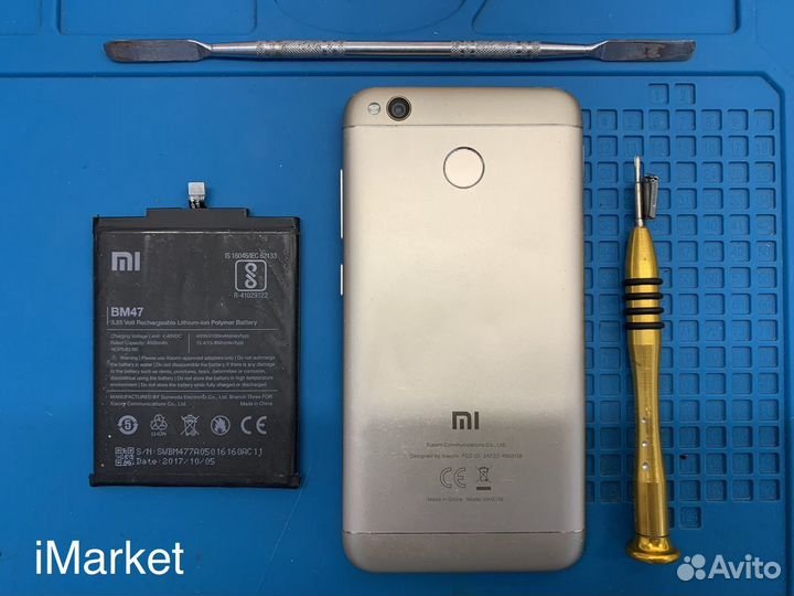 Замена аккумулятора Redmi 4x. Ремонт Xiaomi