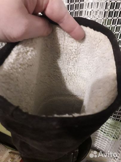 Сапоги зимние нат.замша 37 размер