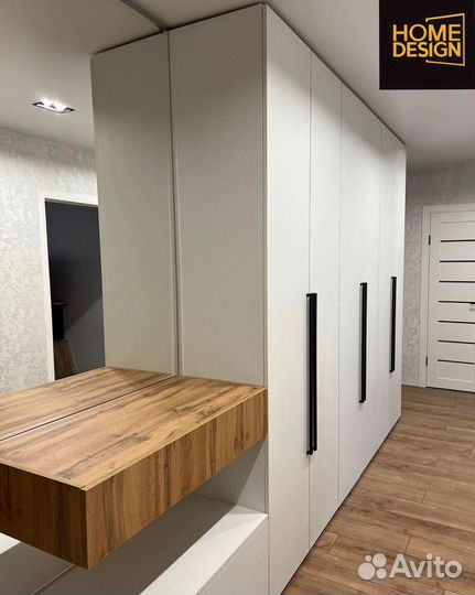 Шкаф распашной с фрезеровкой