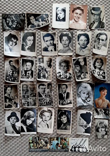 Почтовые карточки с актерами СССР и иностранные