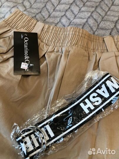 Шорты женские хлопковые с ремнем