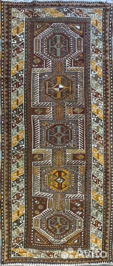 275. Ковер, дорожка, ручная работа 270х117 см