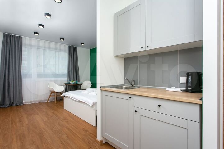 Квартира-студия, 30 м², 1 кровать