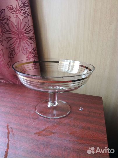Ваза на ножке для фруктов СССР
