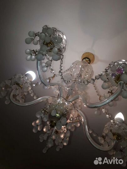 Люстра хрустальная, чехословакия
