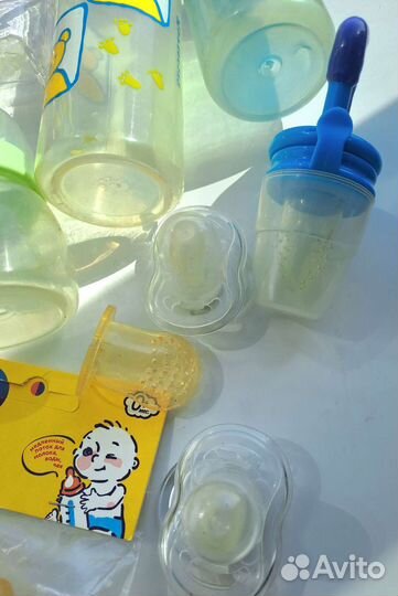 Бутылочки, соски, поильники, ниблер, цена за все