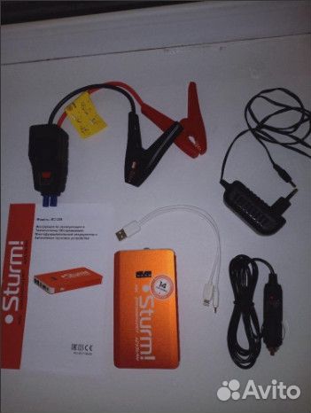 Power Bank + пусковое устройство + фонарик