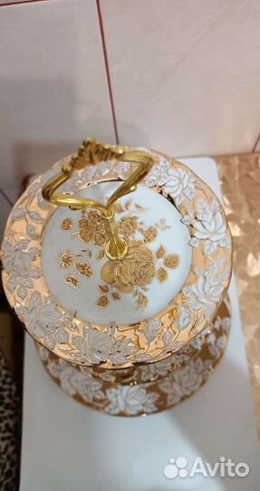 Горка фруктовница 3-х ярусная кобальт