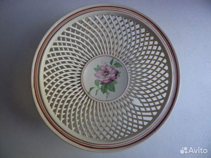 Винтажная ваза сухарница. 50-е г. СССР