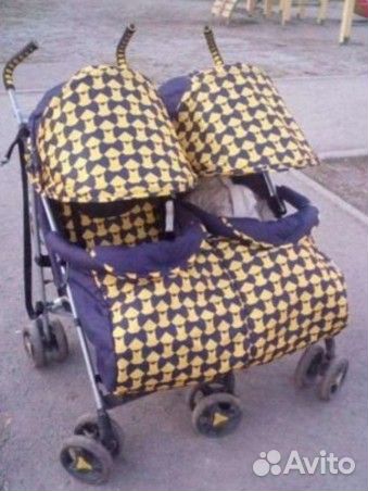 Коляска трость для двойни