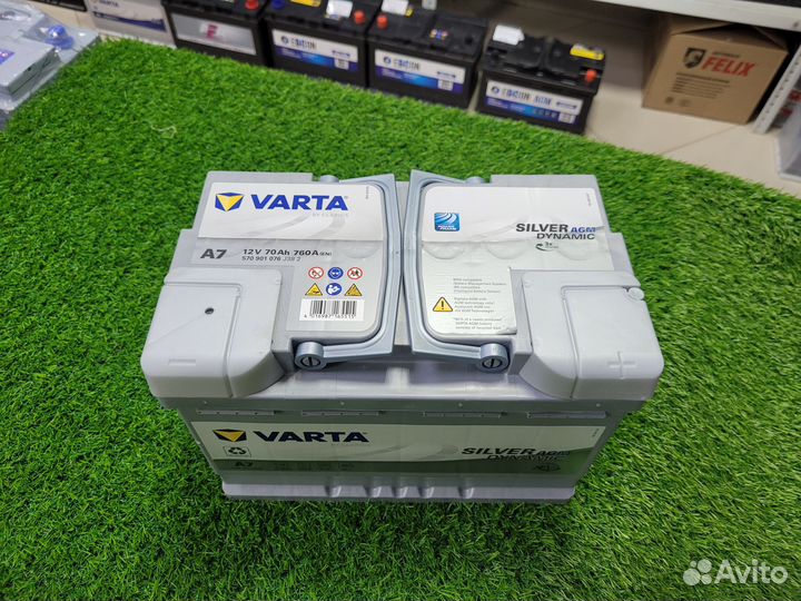 Аккумулятор varta Silver Dynamic AGM 70 Ah о.п