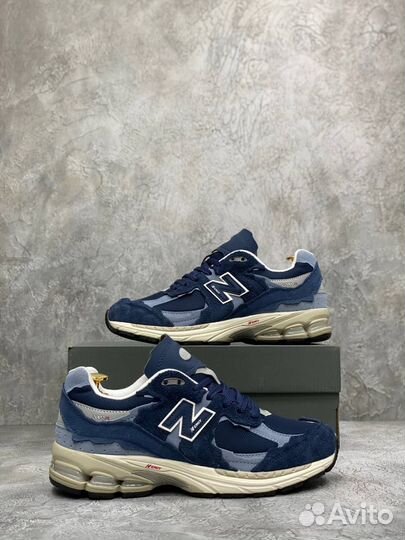 Кроссовки New Balance 2002 R Blue/ Beige ориг.кач