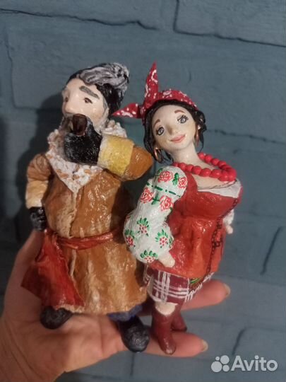 Ватные елочные игрушки от