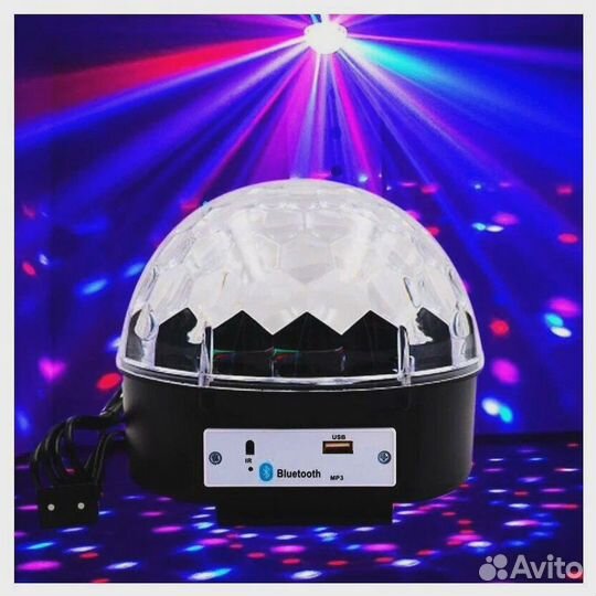 Диско-шар MP3 LED magic (6 цветов)