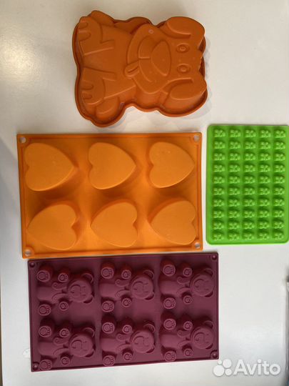 Силиконовые формы для выпечки, свечей, леденцов