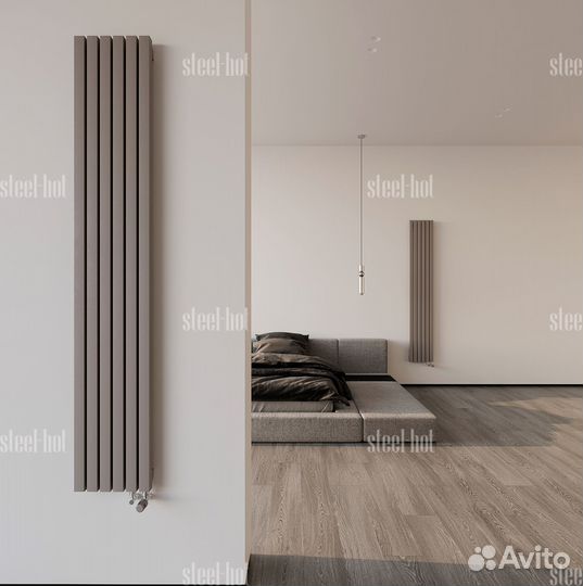 Вертикальный дизайн радиатор Steel V от производит