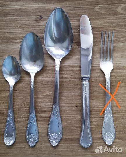 Набор столовых приборов мельхиор СССР