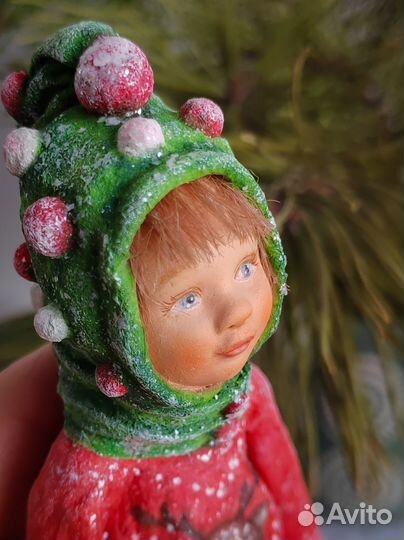 Ватные елочные игрушки