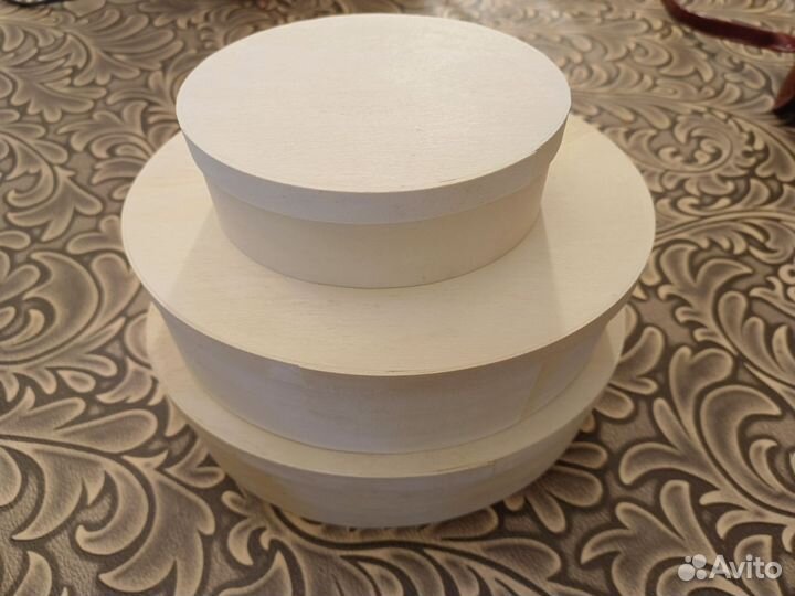 Коробочки для росписи, декупаж, деревянные